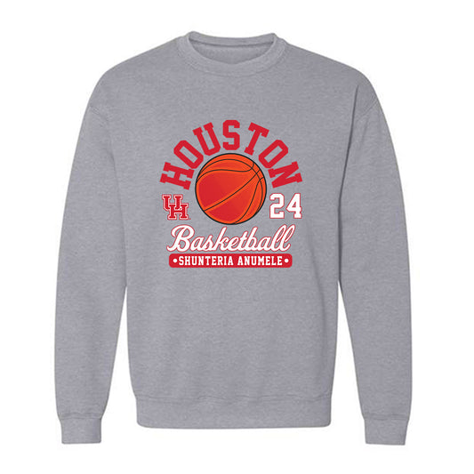 Houston - NCAA Women's Basketball : Shunteria Anumele - Fashion Shersey Crewneck Sweatshirt-0