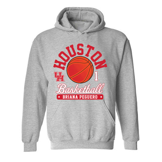 Houston - NCAA Women's Basketball : Briana Peguero - Fashion Shersey Hooded Sweatshirt-0