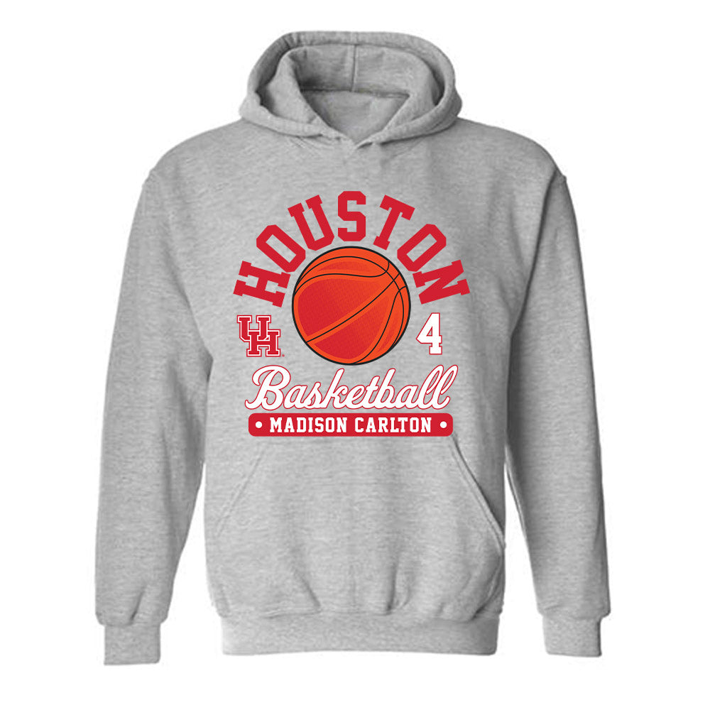 Houston - NCAA Women's Basketball : Madison Carlton - Fashion Shersey Hooded Sweatshirt-0