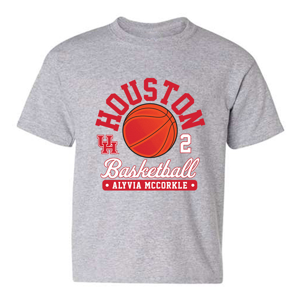 Houston - NCAA Women's Basketball : Alyvia McCorkle - Fashion Shersey Youth T-Shirt-0