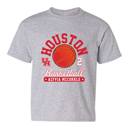 Houston - NCAA Women's Basketball : Alyvia McCorkle - Fashion Shersey Youth T-Shirt-0