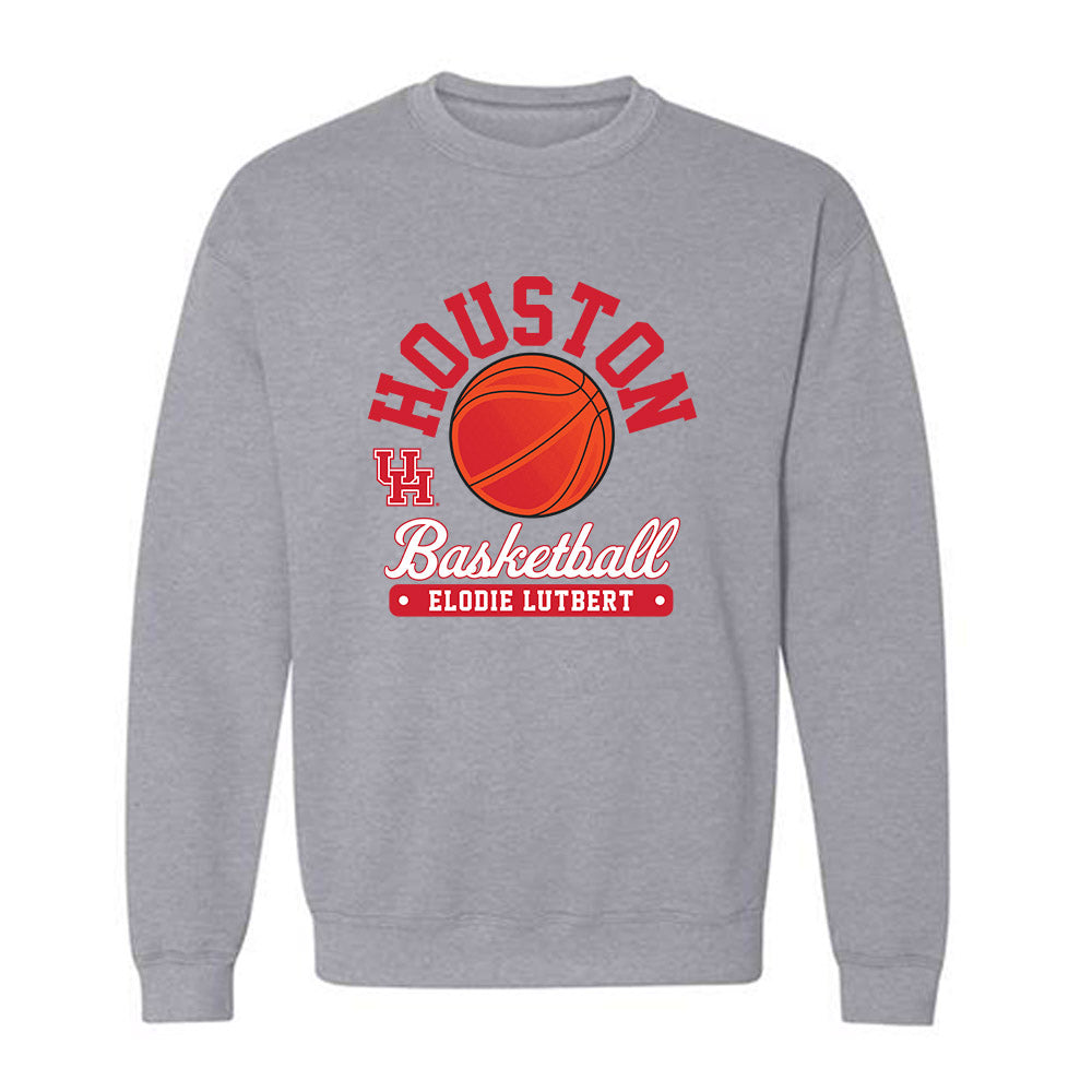 Houston - NCAA Women's Basketball : Elodie Lutbert - Fashion Shersey Crewneck Sweatshirt-0