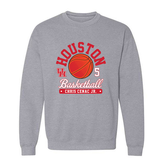 Houston - NCAA Men's Basketball : Chris Cenac Jr. - Fashion Shersey Crewneck Sweatshirt-0