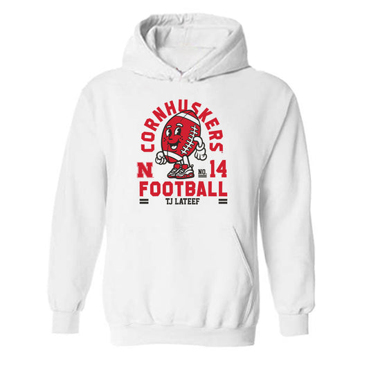 Nebraska - NCAA Football : TJ Lateef - Fashion Shersey Hooded Sweatshirt-0