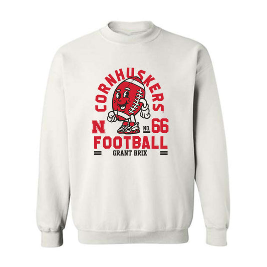 Nebraska - NCAA Football : Grant Brix - Fashion Shersey Crewneck Sweatshirt-0