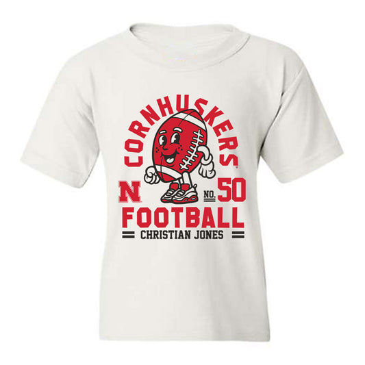 Nebraska - NCAA Football : Christian Jones - Fashion Shersey Youth T-Shirt-0