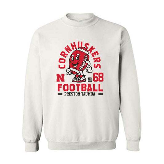 Nebraska - NCAA Football : Preston Taumua - Fashion Shersey Crewneck Sweatshirt-0