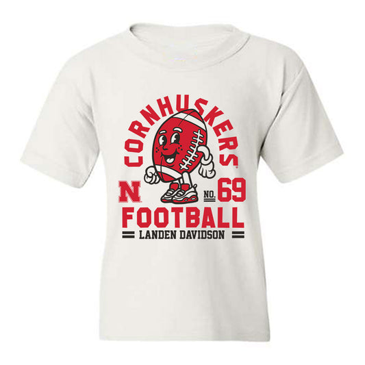 Nebraska - NCAA Football : Landen Davidson - Fashion Shersey Youth T-Shirt-0