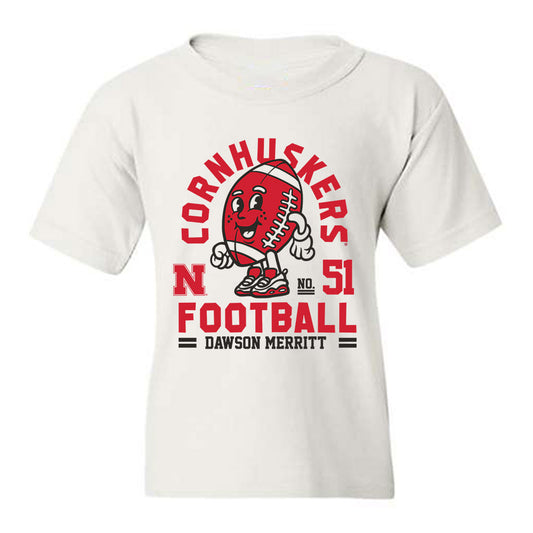 Nebraska - NCAA Football : Dawson Merritt - Fashion Shersey Youth T-Shirt-0