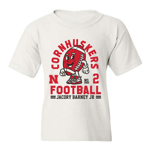 Nebraska - NCAA Football : Jacory Barney Jr - Fashion Shersey Youth T-Shirt-0