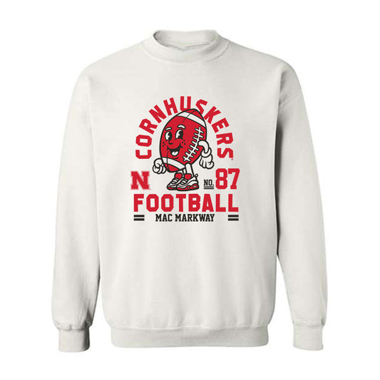 Nebraska - NCAA Football : Mac Markway - Fashion Shersey Crewneck Sweatshirt-0