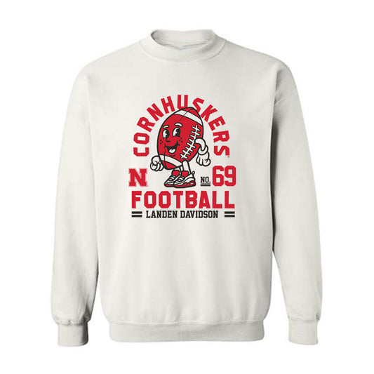 Nebraska - NCAA Football : Landen Davidson - Fashion Shersey Crewneck Sweatshirt-0