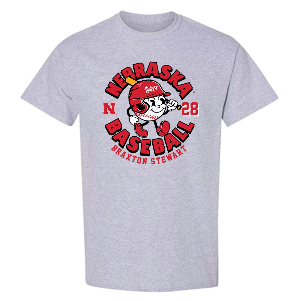 Nebraska - NCAA Baseball : Braxton Stewart - Fashion Shersey T-Shirt-0