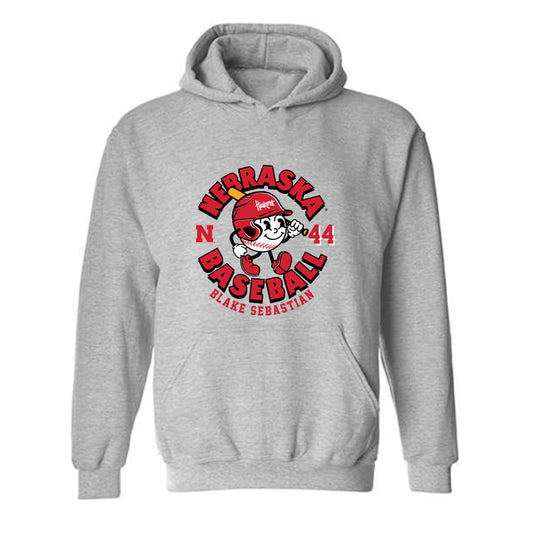 Nebraska - NCAA Baseball : Blake Sebastian - Fashion Shersey Hooded Sweatshirt-0