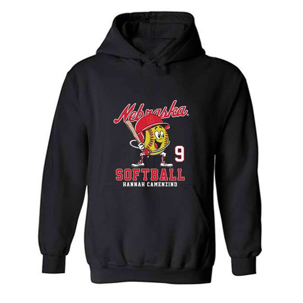 Nebraska - NCAA Softball : Hannah Camenzind - Fashion Shersey Hooded Sweatshirt-0