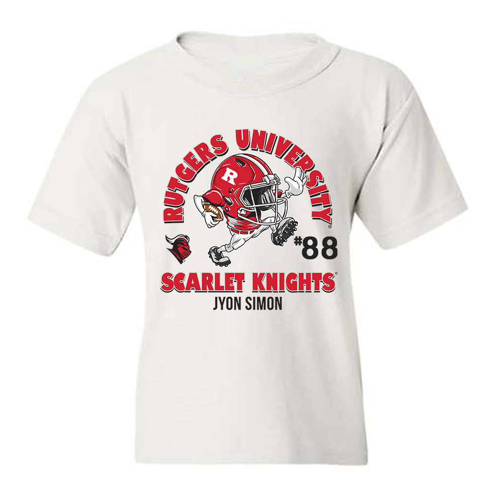 Rutgers - NCAA Football : Jyon Simon - Sport Shersey Youth T-Shirt-0