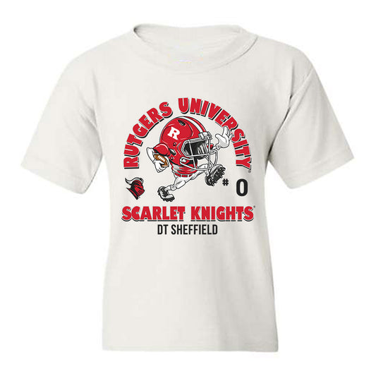Rutgers - NCAA Football : Dt Sheffield - Sport Shersey Youth T-Shirt-0