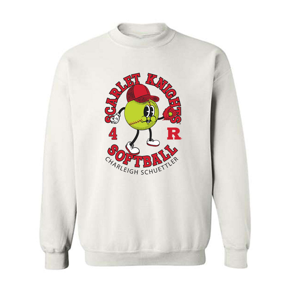 Rutgers - NCAA Softball : Charleigh Schuettler - Fashion Shersey Crewneck Sweatshirt-0