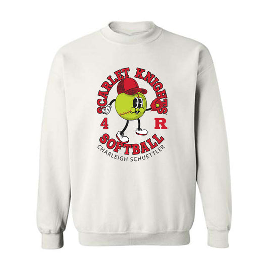 Rutgers - NCAA Softball : Charleigh Schuettler - Fashion Shersey Crewneck Sweatshirt-0