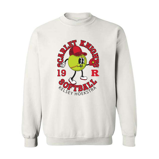 Rutgers - NCAA Softball : Kelsey Hoekstra - Fashion Shersey Crewneck Sweatshirt-0