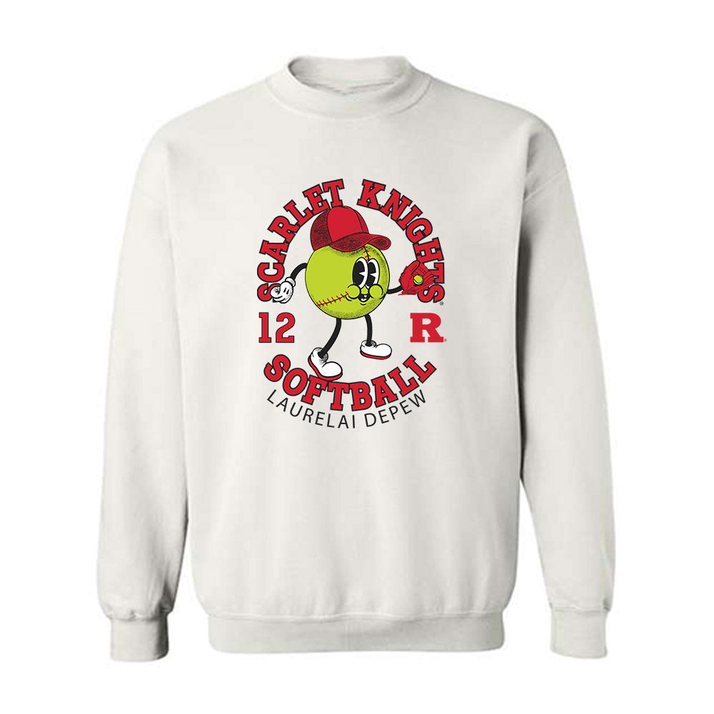 Rutgers - NCAA Softball : Laurelai DePew - Fashion Shersey Crewneck Sweatshirt-0