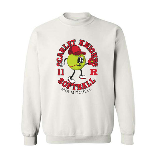 Rutgers - NCAA Softball : Mia Mitchell - Fashion Shersey Crewneck Sweatshirt-0