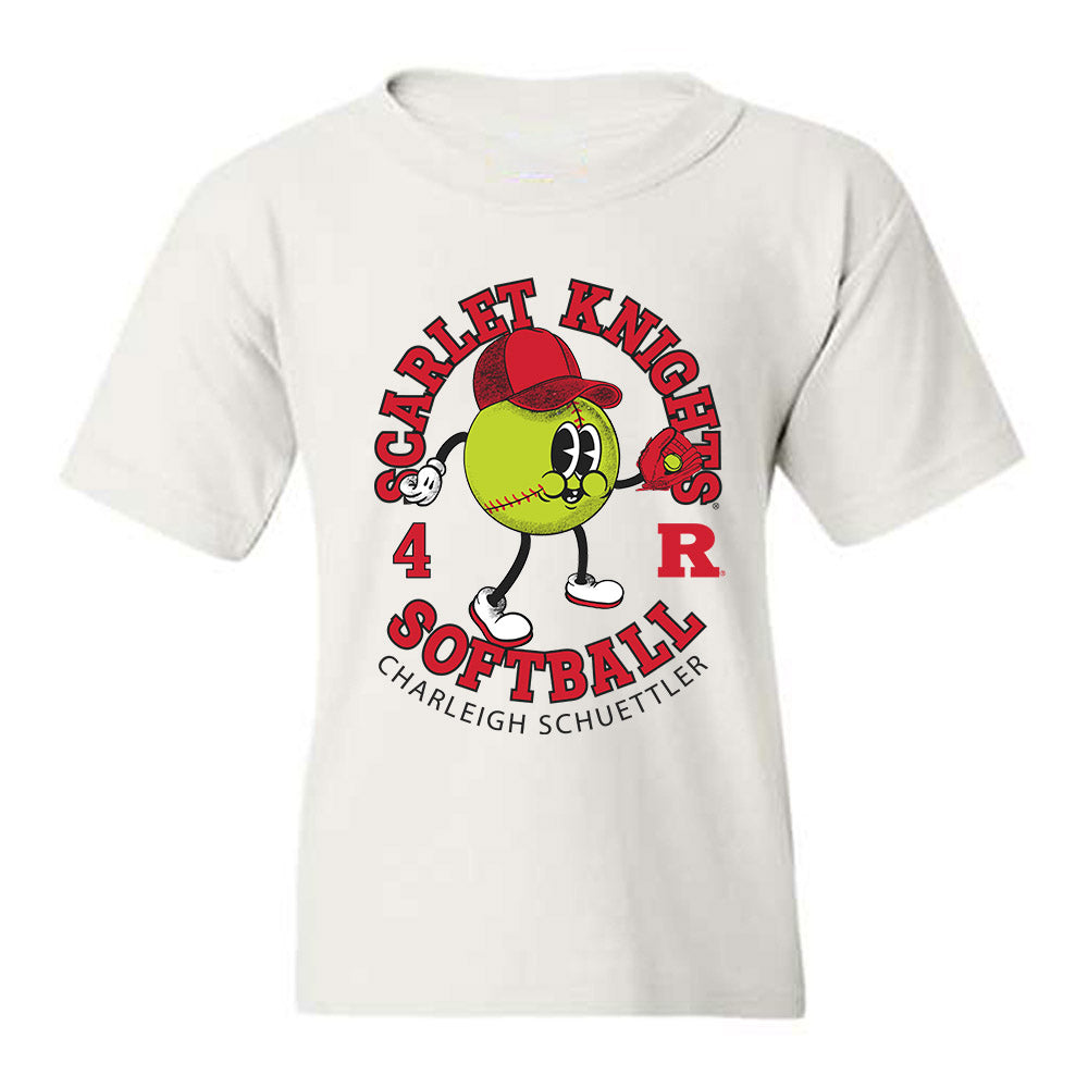 Rutgers - NCAA Softball : Charleigh Schuettler - Fashion Shersey Youth T-Shirt-0