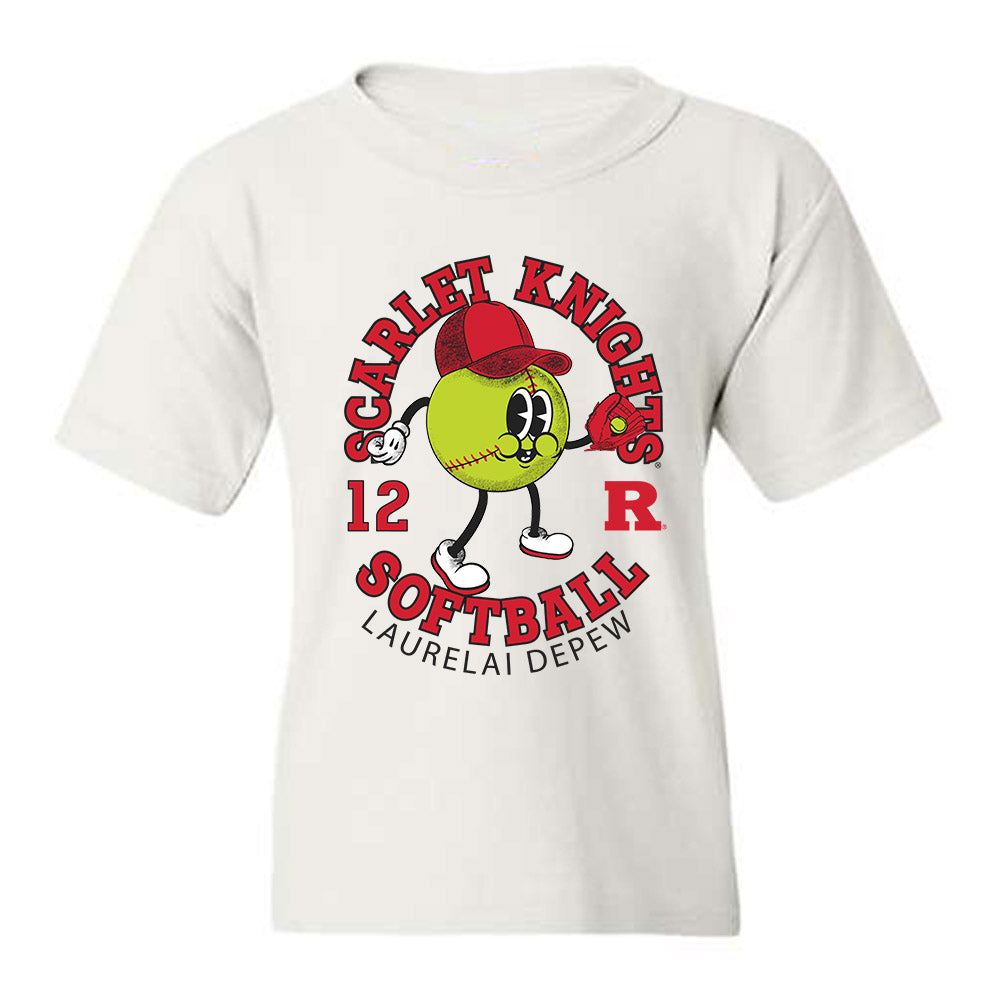 Rutgers - NCAA Softball : Laurelai DePew - Fashion Shersey Youth T-Shirt-0