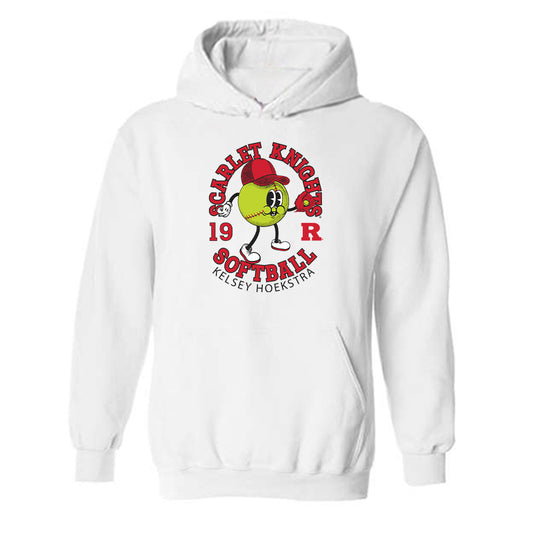 Rutgers - NCAA Softball : Kelsey Hoekstra - Fashion Shersey Hooded Sweatshirt-0