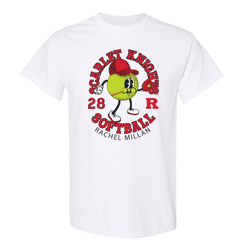 Rutgers - NCAA Softball : Rachel Millan - Fashion Shersey T-Shirt-0