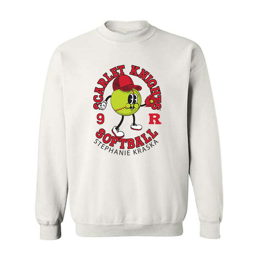 Rutgers - NCAA Softball : Stephanie Kraska - Fashion Shersey Crewneck Sweatshirt-0