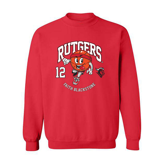 Rutgers - NCAA Women's Basketball : Faith Blackstone - Fashion Shersey Crewneck Sweatshirt-0