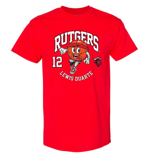 Rutgers - NCAA Men's Basketball : Lewis Duarte - Fashion Shersey T-Shirt-0