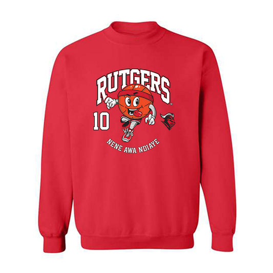 Rutgers - NCAA Women's Basketball : Nene Awa Ndiaye - Fashion Shersey Crewneck Sweatshirt-0