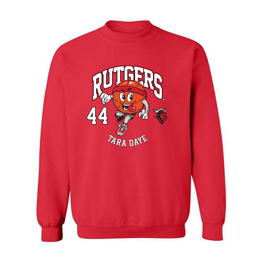Rutgers - NCAA Women's Basketball : Tara Daye - Fashion Shersey Crewneck Sweatshirt-0