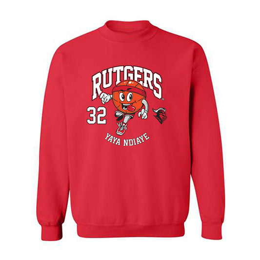 Rutgers - NCAA Women's Basketball : Yaya Ndiaye - Fashion Shersey Crewneck Sweatshirt-0