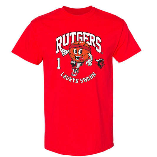 Rutgers - NCAA Women's Basketball : Lauryn Swann - Fashion Shersey T-Shirt-0