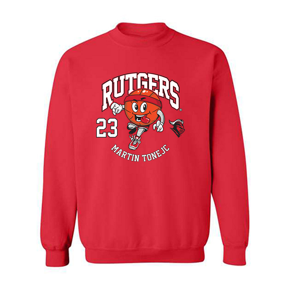 Rutgers - NCAA Men's Basketball : Martin Tonejc - Fashion Shersey Crewneck Sweatshirt-0