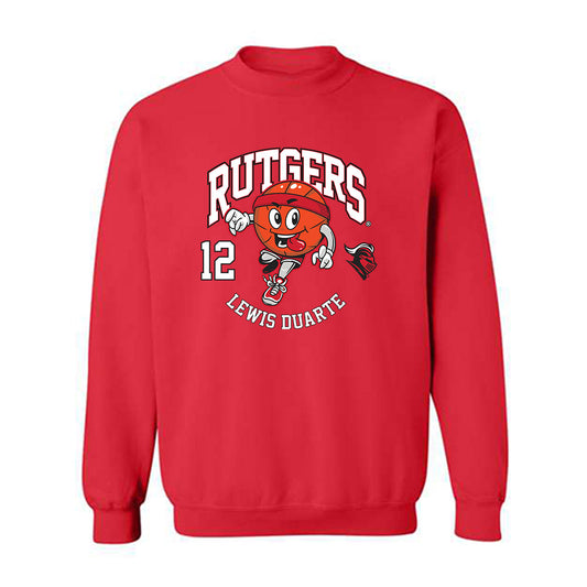 Rutgers - NCAA Men's Basketball : Lewis Duarte - Fashion Shersey Crewneck Sweatshirt-0