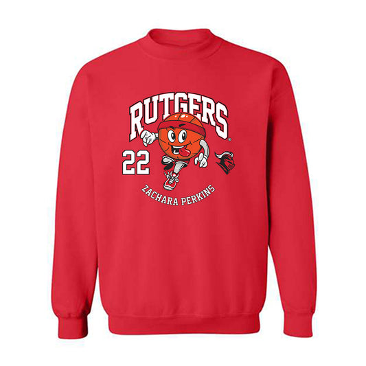 Rutgers - NCAA Women's Basketball : Zachara Perkins - Fashion Shersey Crewneck Sweatshirt-0