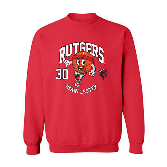 Rutgers - NCAA Women's Basketball : Imani Lester - Fashion Shersey Crewneck Sweatshirt-0