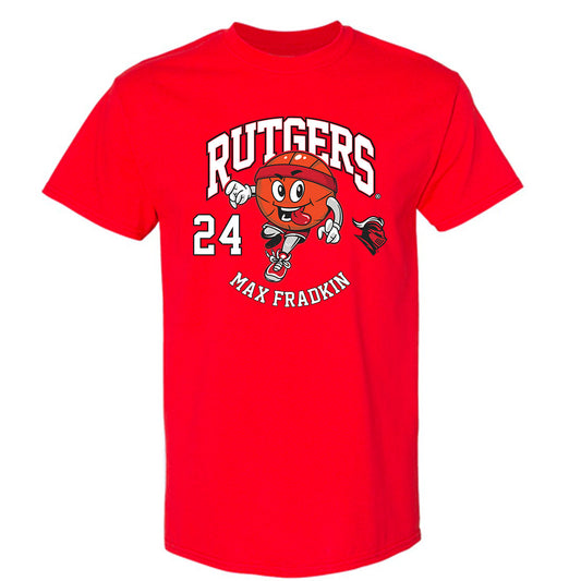 Rutgers - NCAA Men's Basketball : Max Fradkin - Fashion Shersey T-Shirt-0