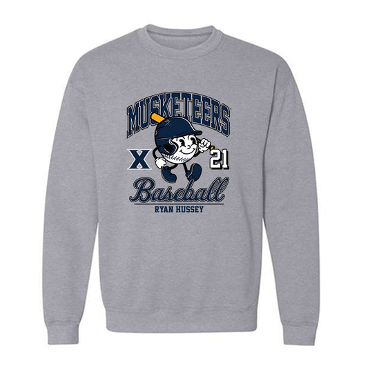 Xavier - NCAA Baseball : Ryan Hussey - Fashion Shersey Crewneck Sweatshirt-0