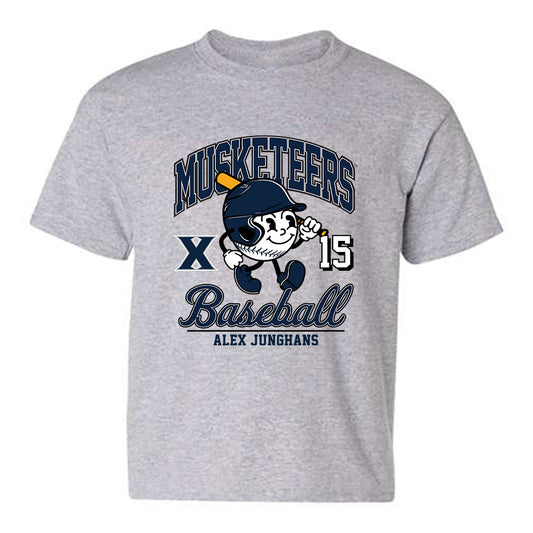 Xavier - NCAA Baseball : Alex Junghans - Fashion Shersey Youth T-Shirt-0