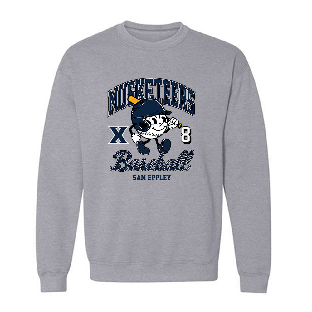 Xavier - NCAA Baseball : Sam Eppley - Fashion Shersey Crewneck Sweatshirt-0