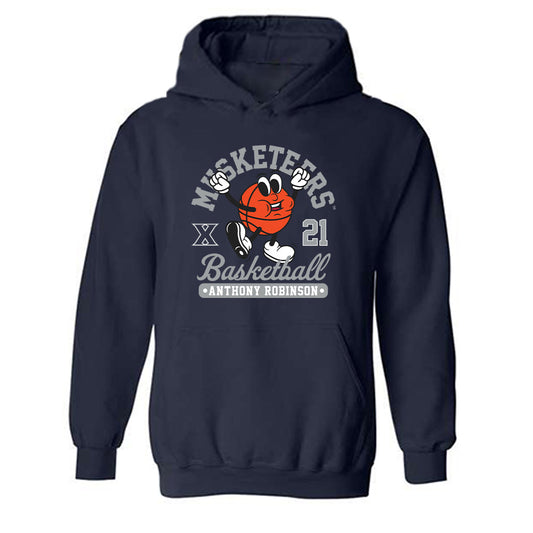 Xavier - NCAA Men's Basketball : Anthony Robinson - Fashion Shersey Hooded Sweatshirt-0