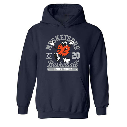 Xavier - NCAA Men's Basketball : Henry Thole - Fashion Shersey Hooded Sweatshirt-0