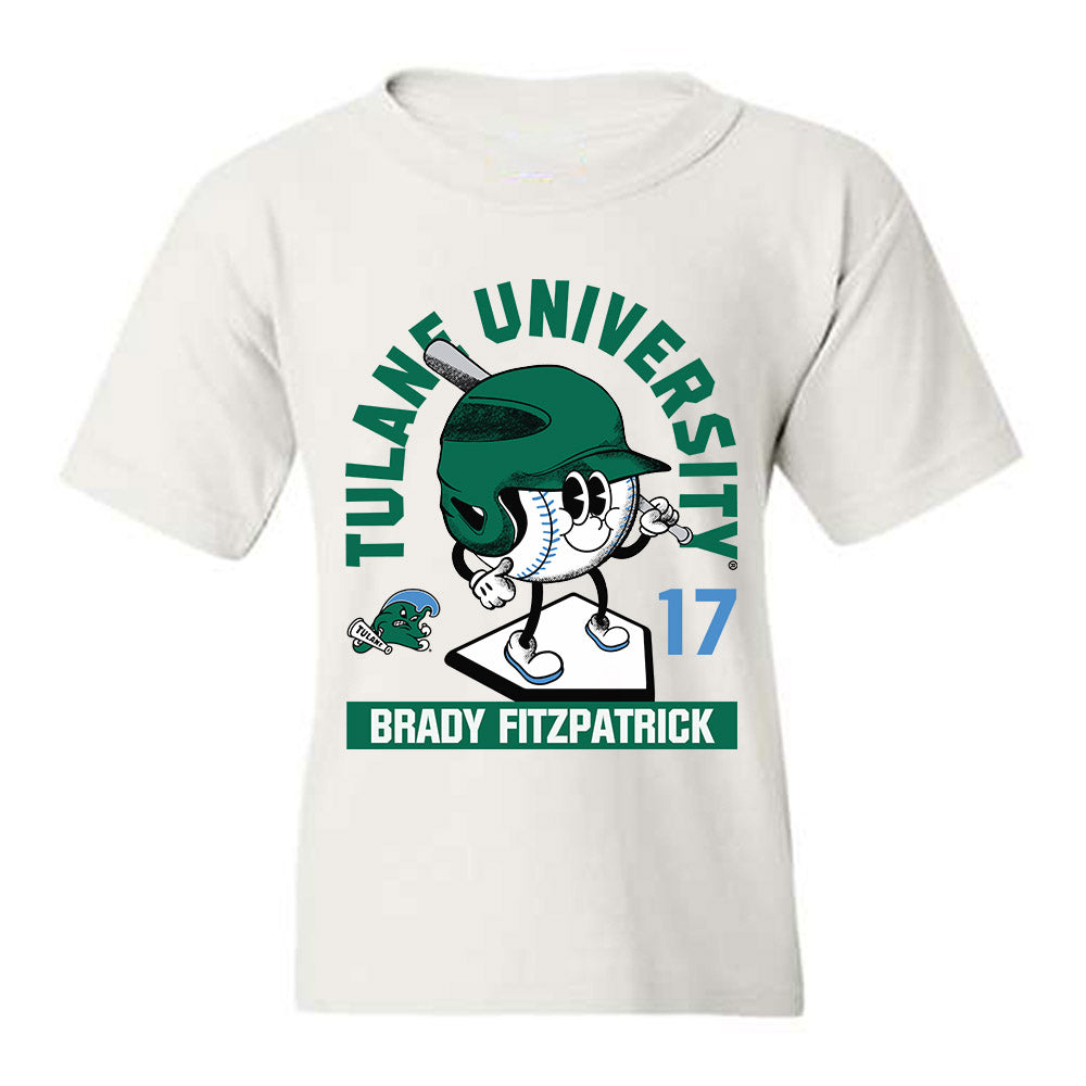 Tulane - NCAA Baseball : Brady Fitzpatrick - Fashion Shersey Youth T-Shirt-0