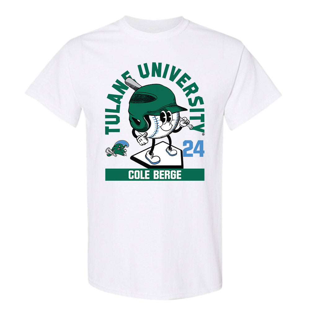 Tulane - NCAA Baseball : Cole Berge - Fashion Shersey T-Shirt-0
