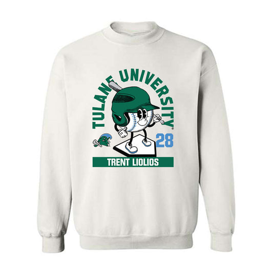 Tulane - NCAA Baseball : Trent Liolios - Fashion Shersey Crewneck Sweatshirt-0